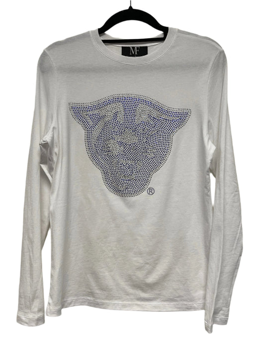 Licensed Game Day T-Shirt, Long Sleeve White, Georgia State Panther Head