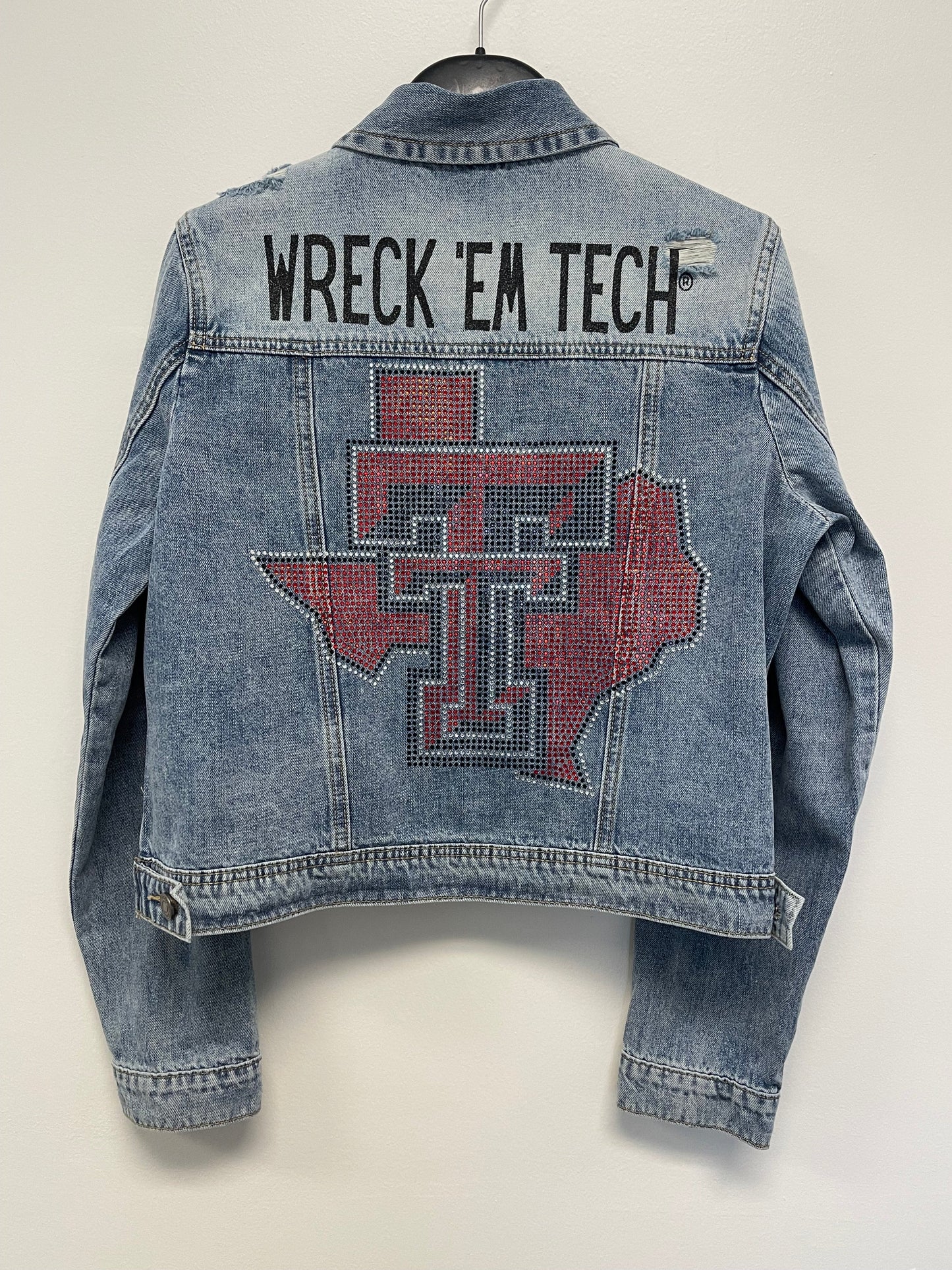 Licensed Game Day Jacket, Denim, Texas Tech TT Wreck 'Em Tech