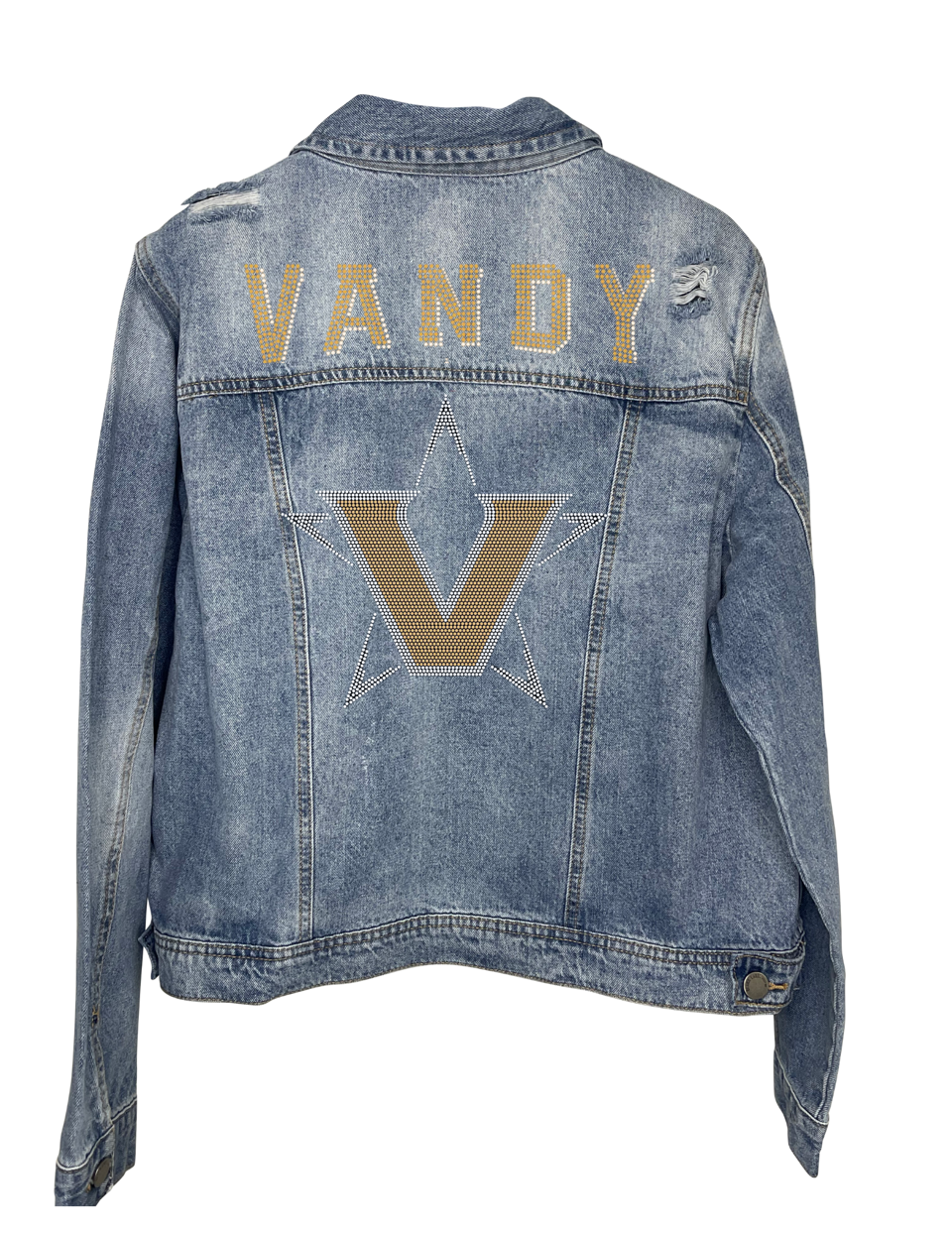 Licensed Game Day Jacket, Denim, Vanderbilt Vandy Star V