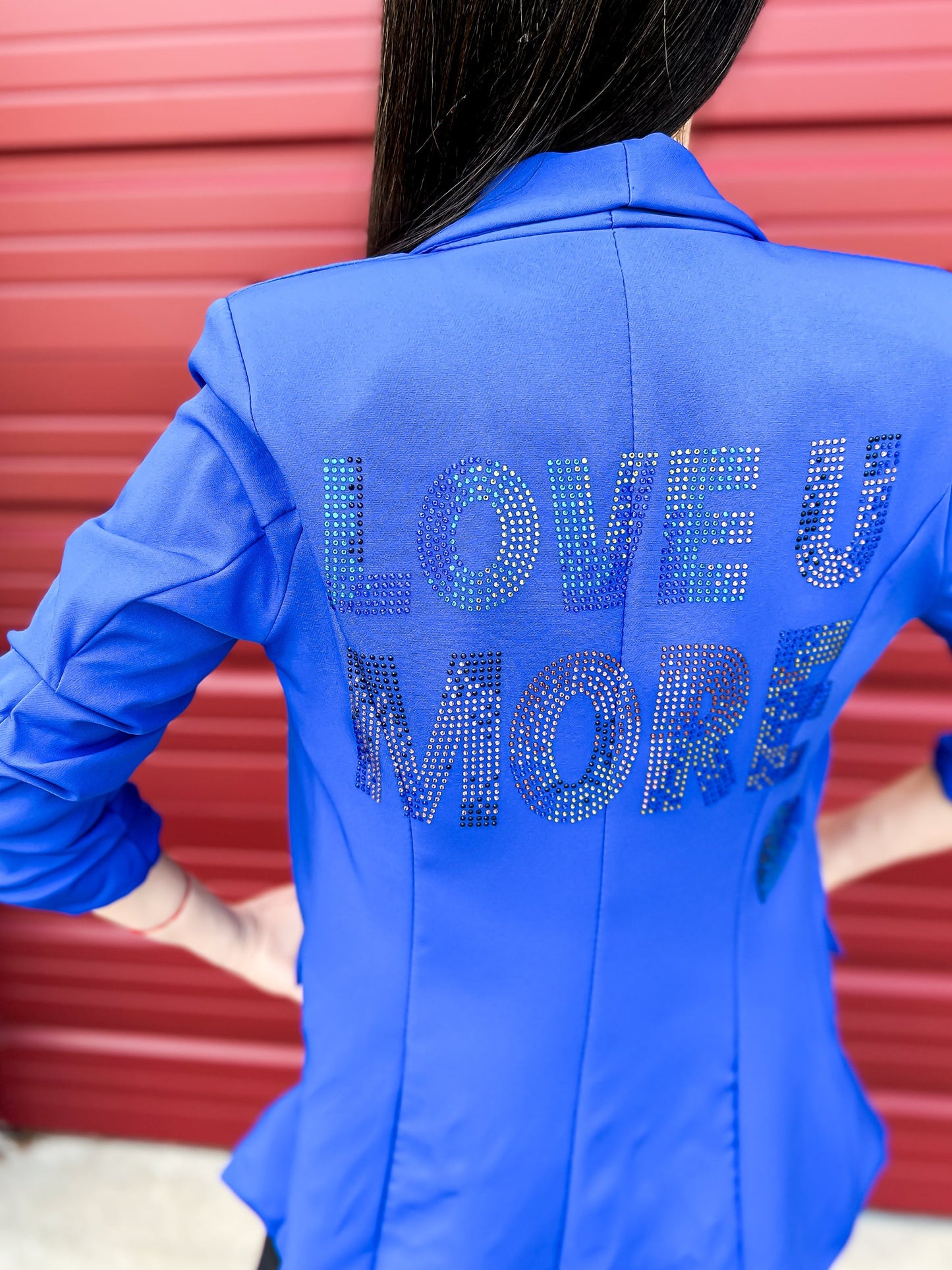 Blazer, Ruched Royal Blue, Love U More