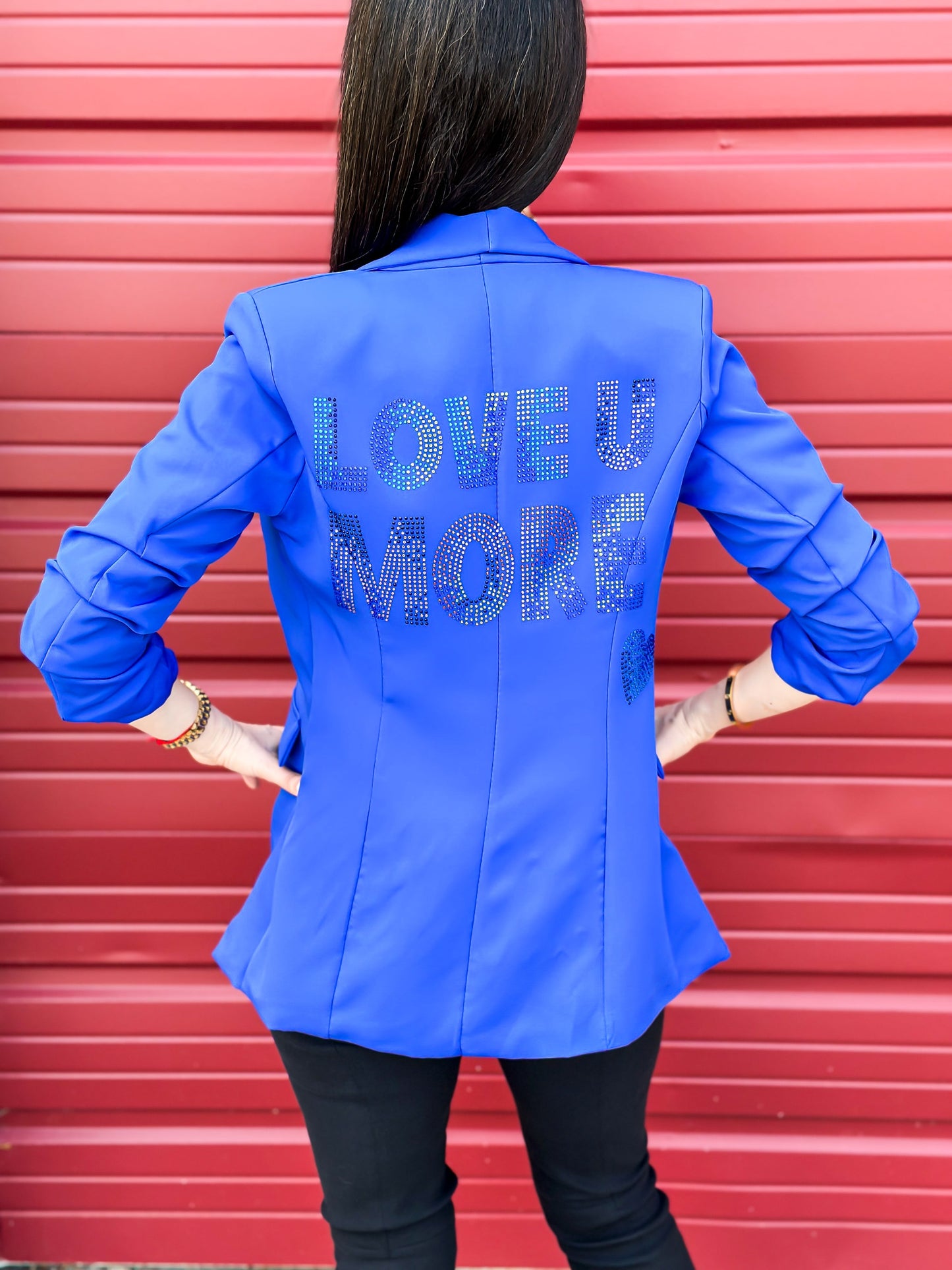 Blazer, Ruched Royal Blue, Love U More