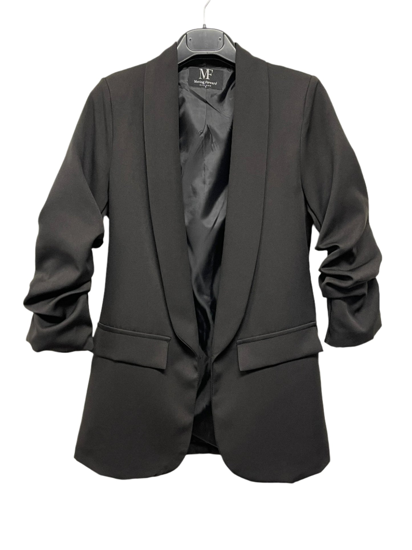 Blazer, Black Ruched, Gunmetal Love Repeater