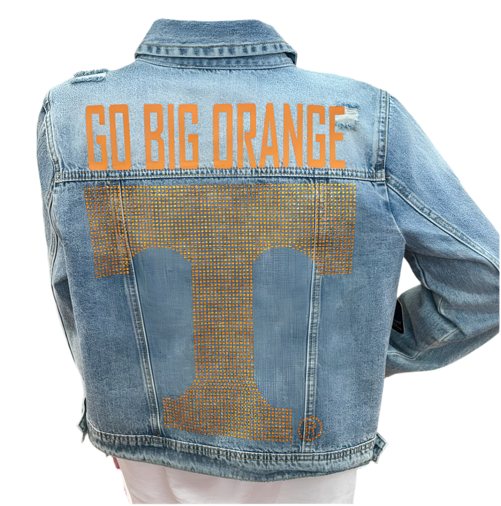 Licensed Game Day Jacket, Blue Denim, Tennessee Vols Go Big Orange & T