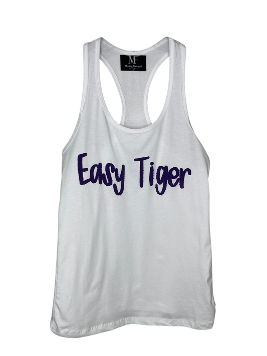 Game Day Tank, Racerback White, Easy Tiger