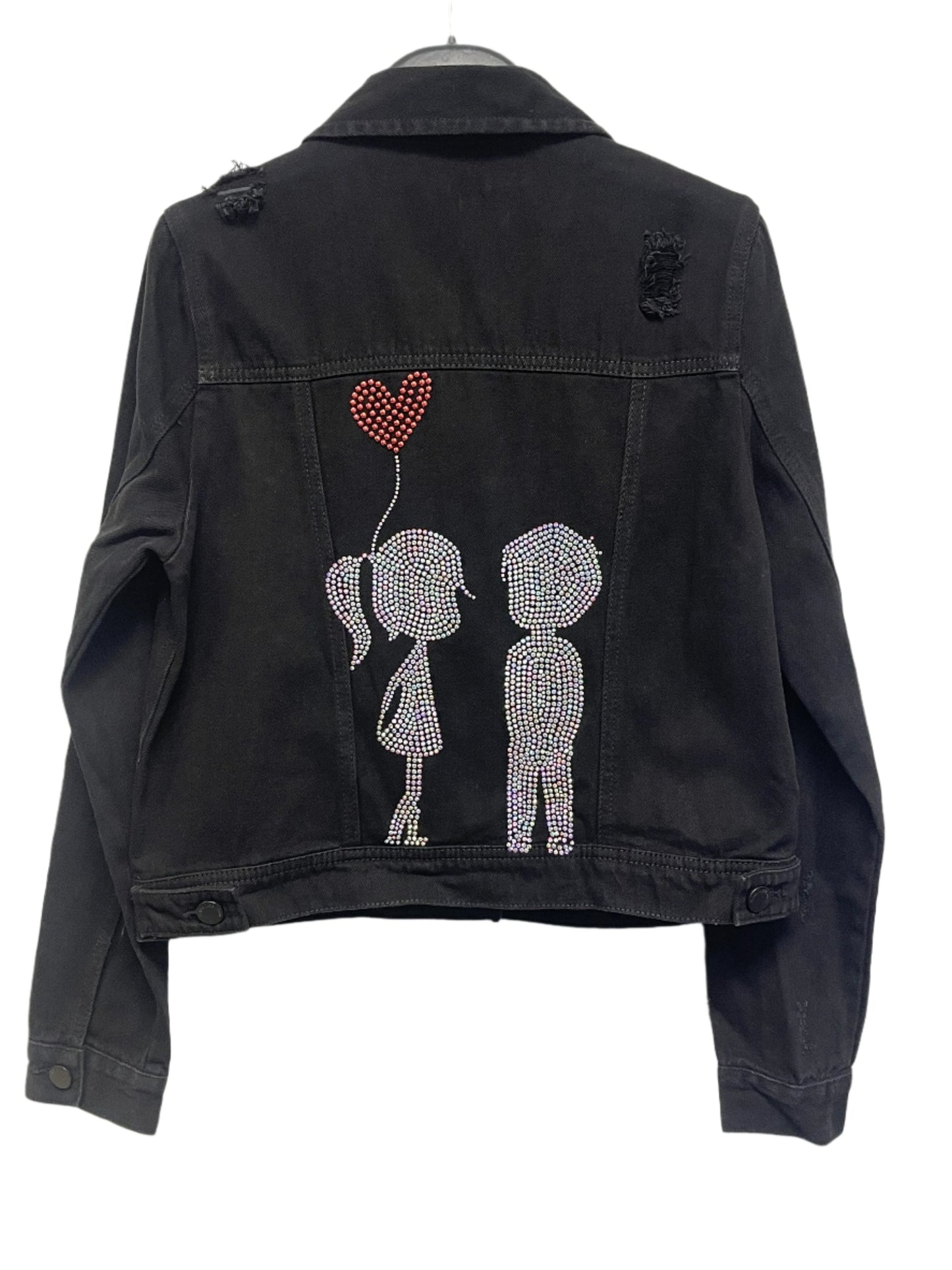 Jacket, Black Denim, Iridescent Kids